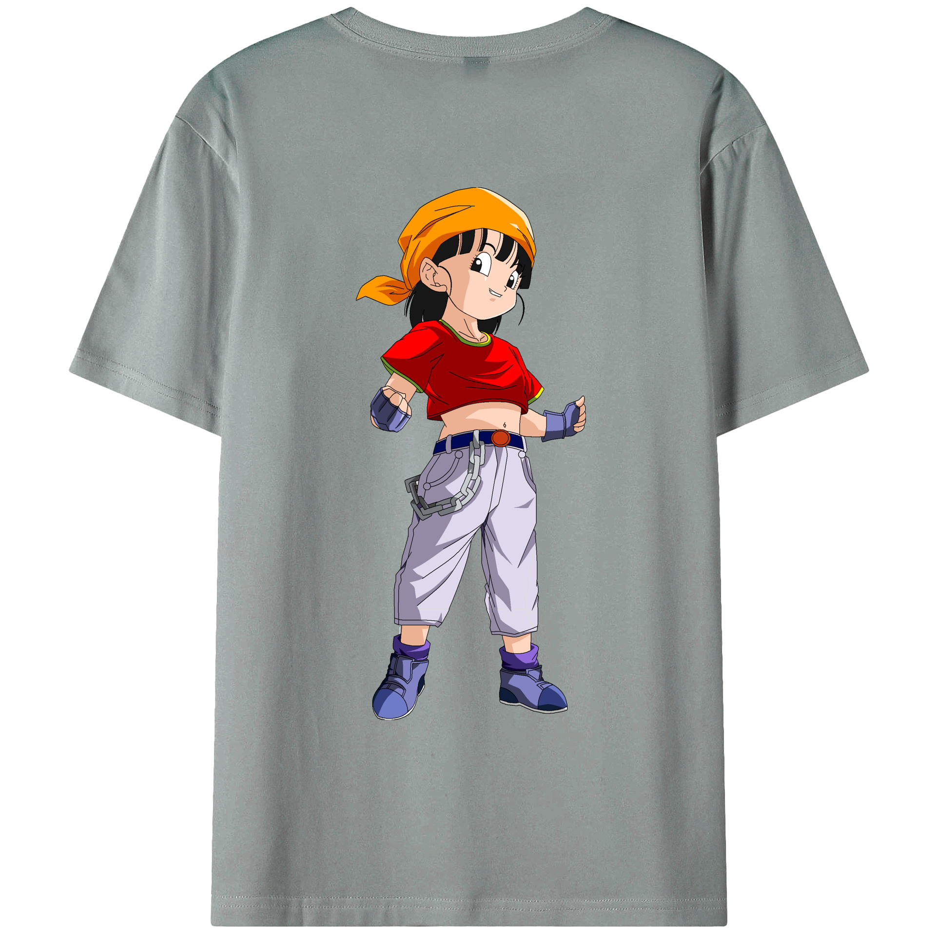 （画像用） ドラゴンボール パン DRAGON BALL Pan 綿100％ メンズ半袖Tシャツ（バックプリント） 通気性